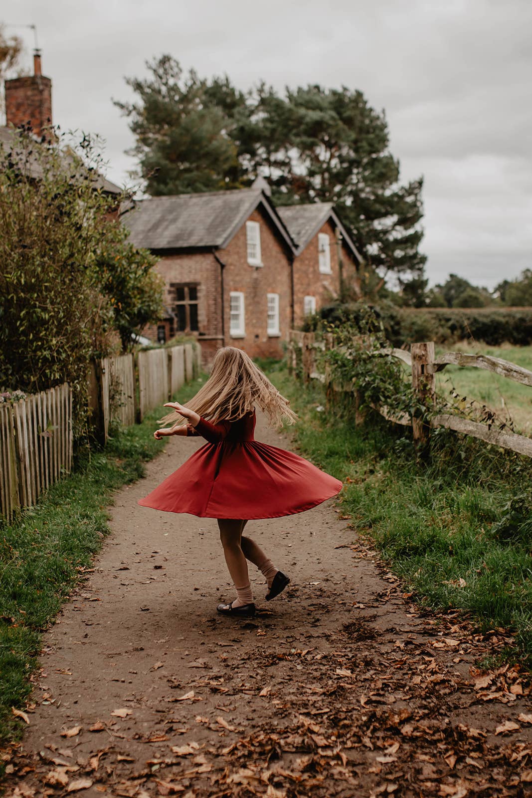 Floras – wholesale Dress – Kids – Twirl Dress - Mulberry2