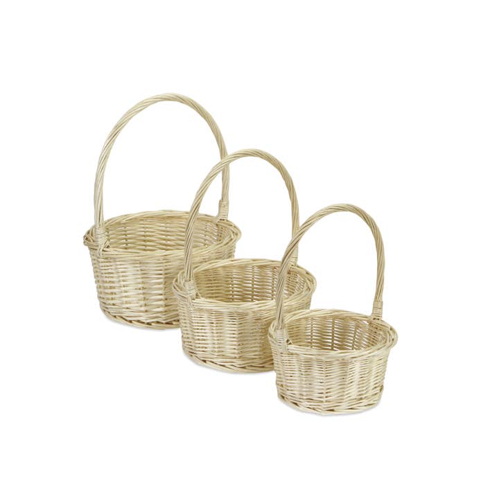 Cheungs Home Decor - Wholesale Food Gift Basket - Kirkel Brown Nested Round Basket Set