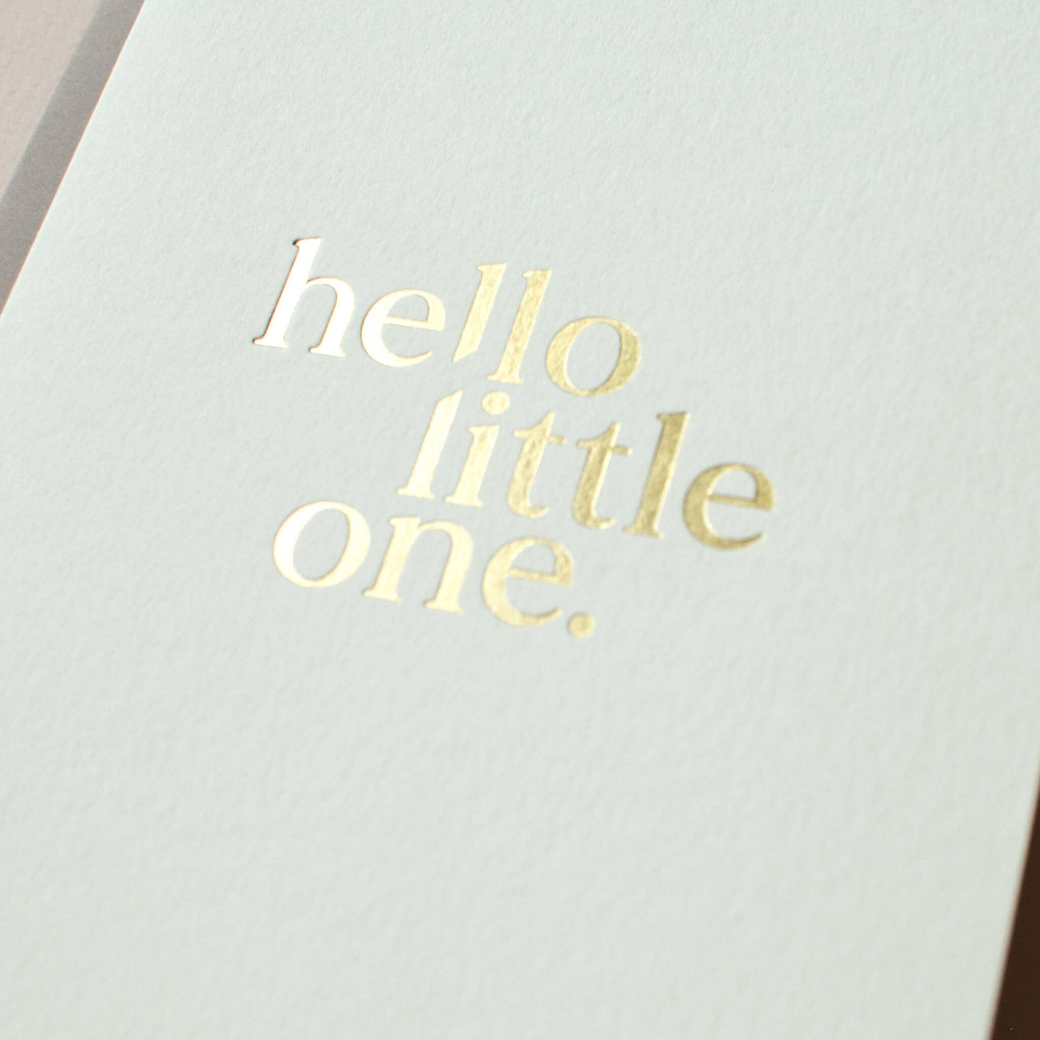 Jennifer Tune - Wholesale Baby Card - Hello Little One, Foil New Baby Greetings Card6