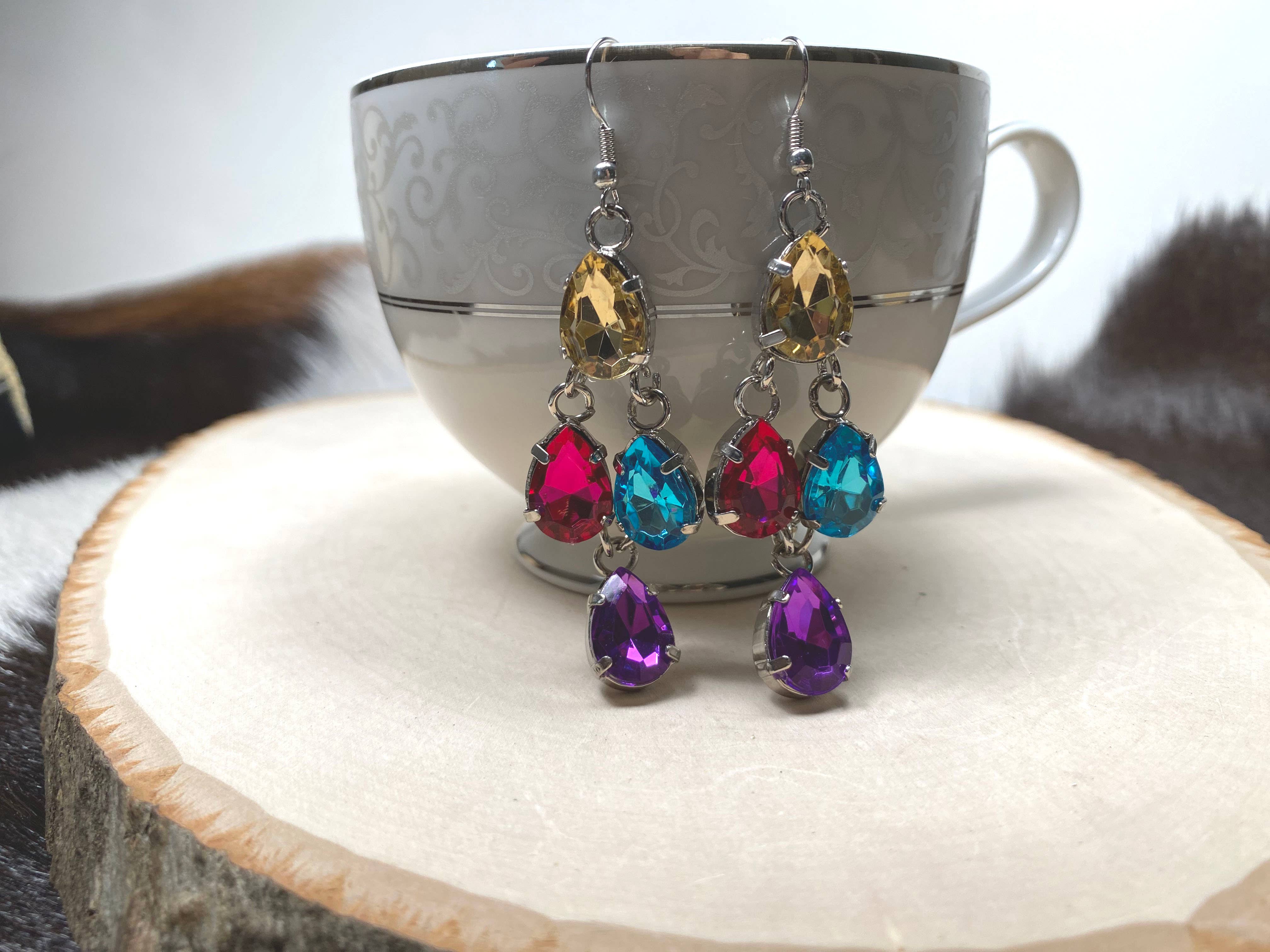 Fiona Accessories - Vente Parures de bijoux - Parure bracelet et boucles d'oreilles en forme de paon4