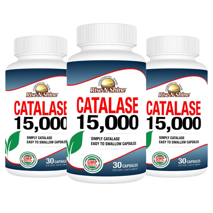 Rise-N-Shine Online – Suplemento/vitamina oral por atacado – Catalase 15.000 - Fornecimento em 30 Dias3