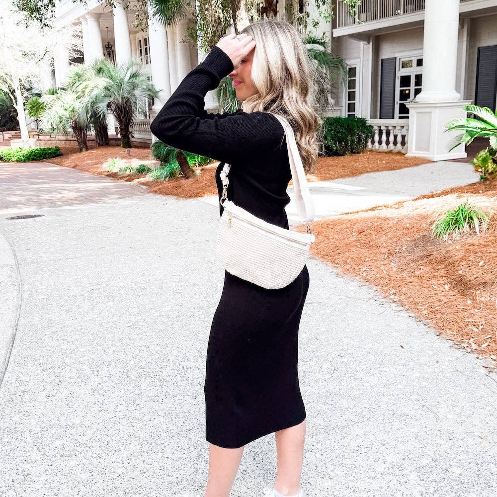 Pretty Simple - Vente Sac ceinture – femme - Rachel Raffia Westlyn Sac Banane7