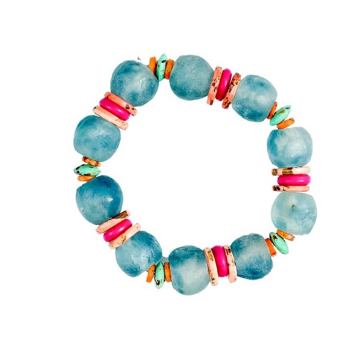 Twine & Twig - Wholesale Beaded Bracelet - Glass Stack Bracelet | Tropic