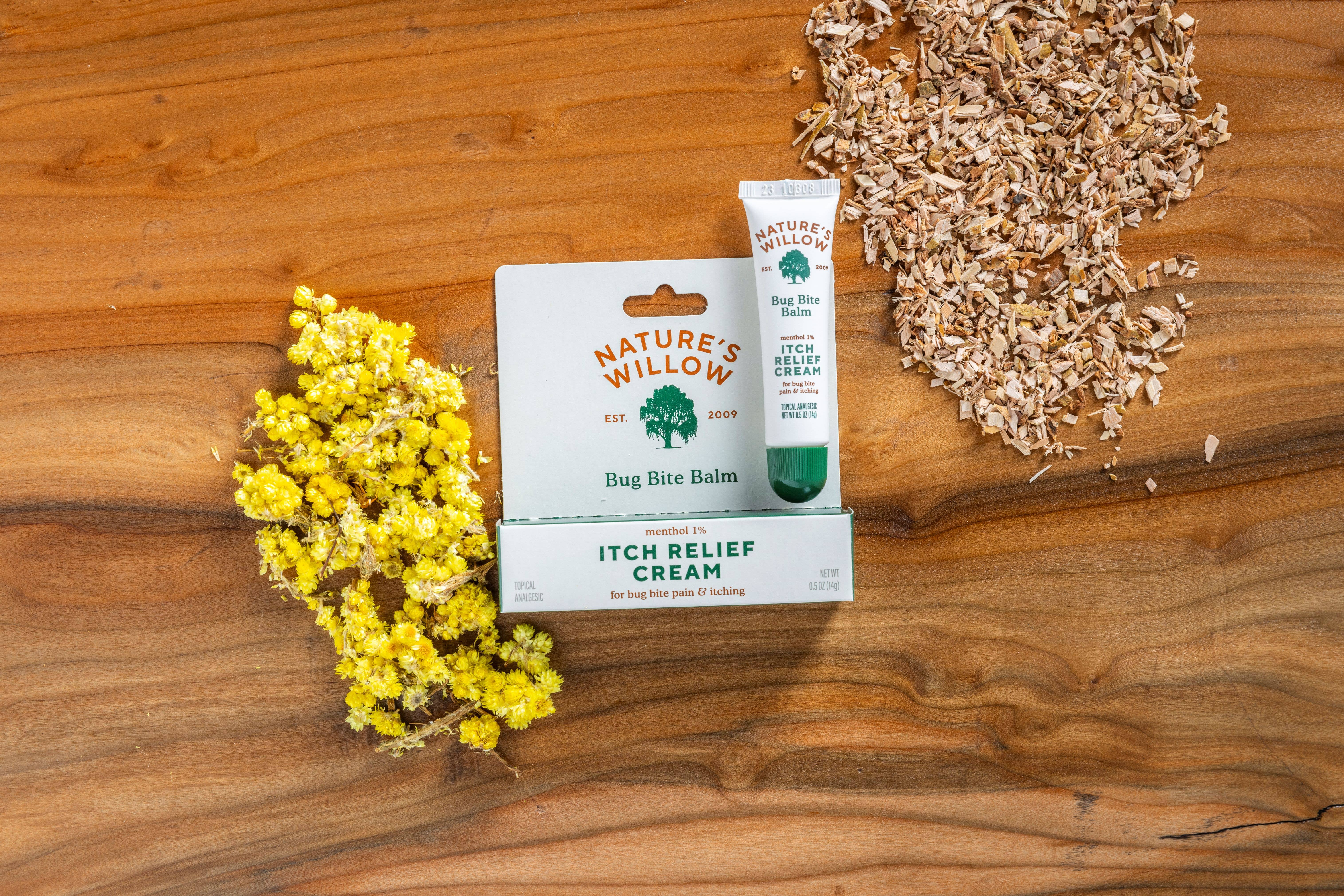 Nature's Willow - Wholesale Itch Ointment/Cream - Essential Oil Itch Relief Cream - 24 Count Open Stock