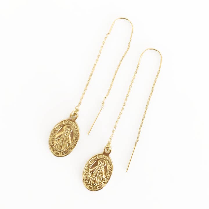 Boucles d'oreilles Dainty Miraculous Medallion pour la vente par sanctuaire