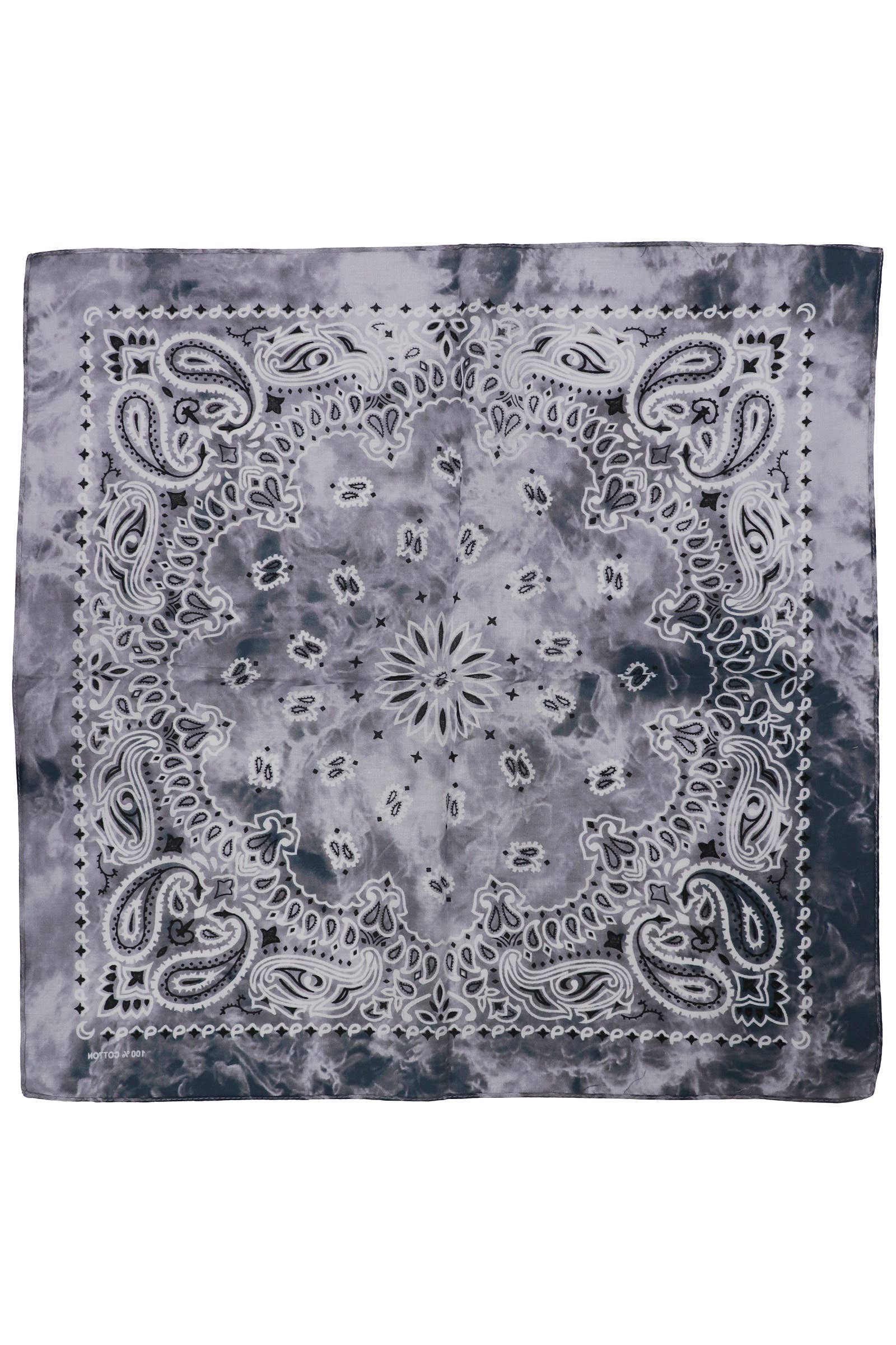 Cap Zone - Wholesale Bandana – Women's - Paisley Tie Dye Marble Gradient Cotton Bandana5