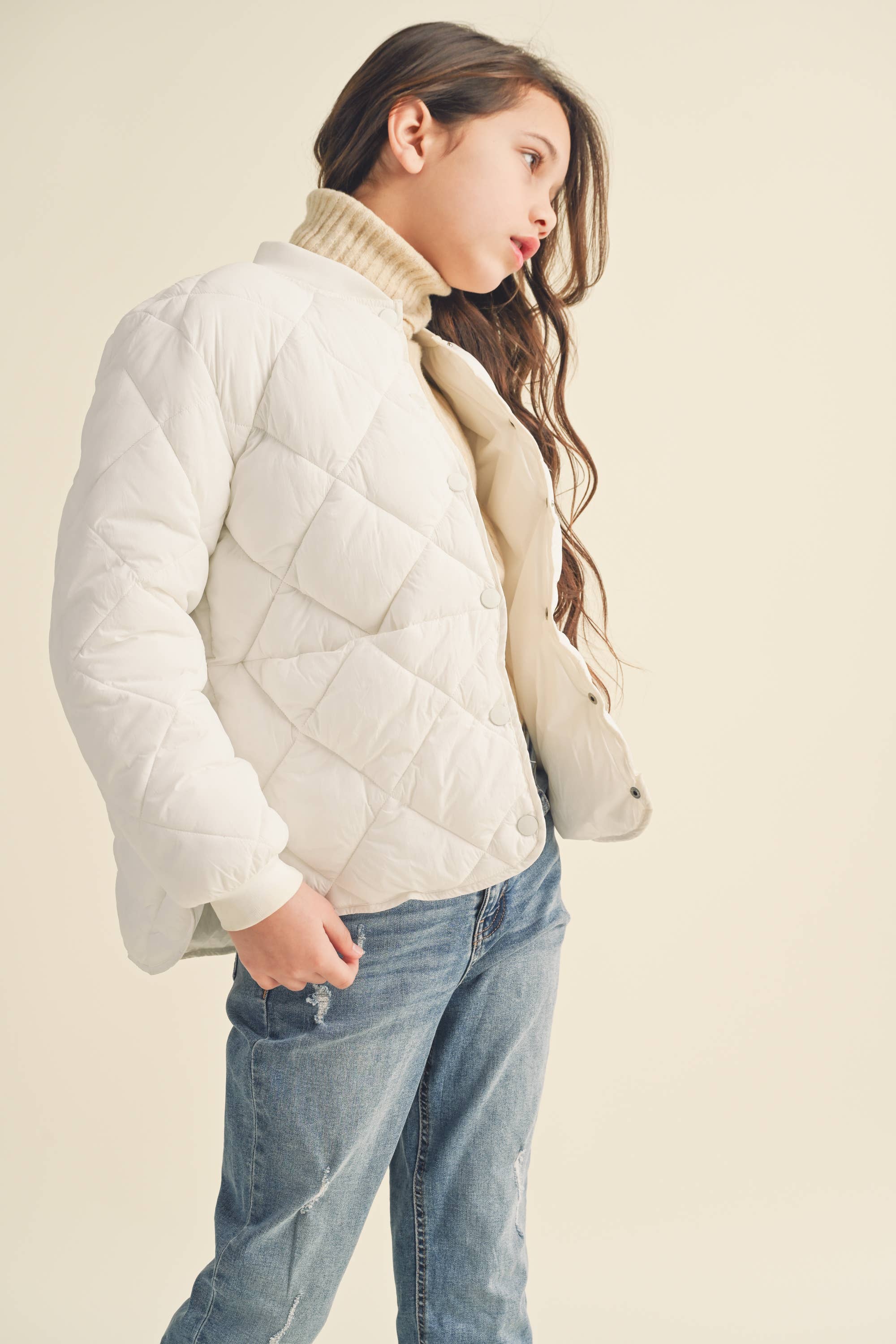 heart and arrow - Wholesale Puffer Jacket - Kids - TWEEN KIDS GIRLS QUILTED JACKET (7-14)12