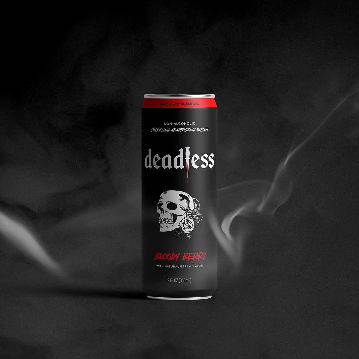 Deadless - Adaptogenic Elixir - Wholesale Non-Alcoholic Aperitif/Mocktail - Bloody Berry Sparkling Adaptogen + Nootropic Elixir 4-pack