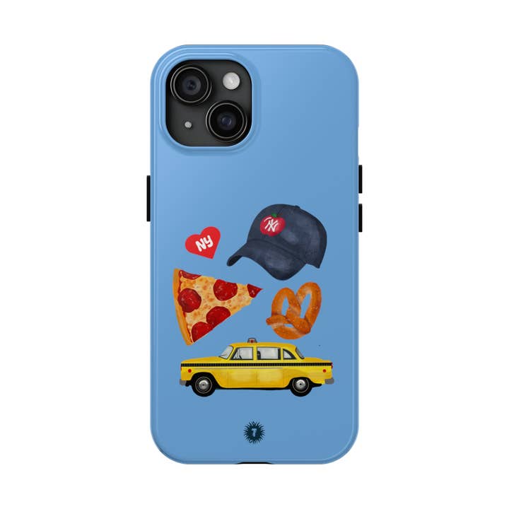 Light Blue NY Starter Pack Phone Case for wholesale by Thursday’s Child Creative Studio