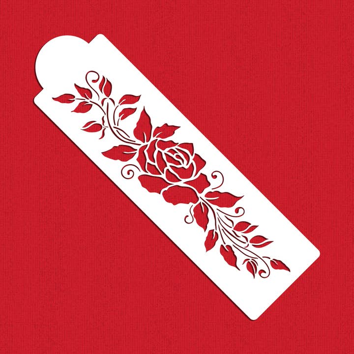 Pochoir de gâteau à la rose Niveau 2 pour la vente par Designer Stencils