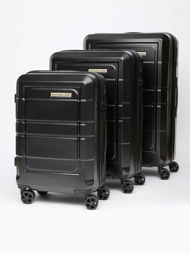 Venture Koffer 3er-Pack Schwarz für den Großhandel von Duck and Cover