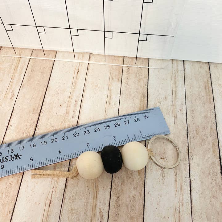 Simply Styled Art - Vente Porte-clés – femme - Porte-clés Boho Perles de Verre de Mer Noire6