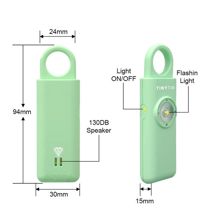 TinyTin - Wholesale Safety Alarm/Gear - TinyTin Personal Safety Alarm - 130 dB Alarm30