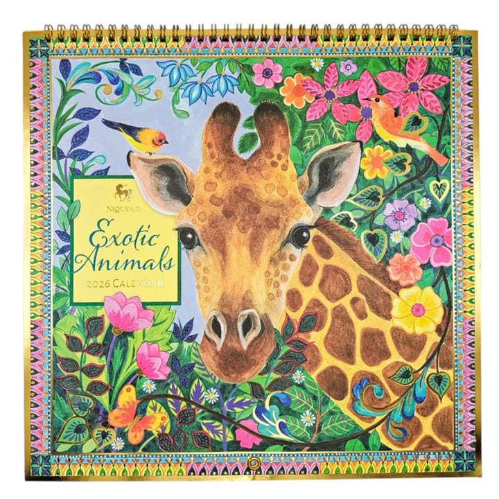 Exotic Animals 2026 Wall Calendar for wholesale by NIQUEA.D