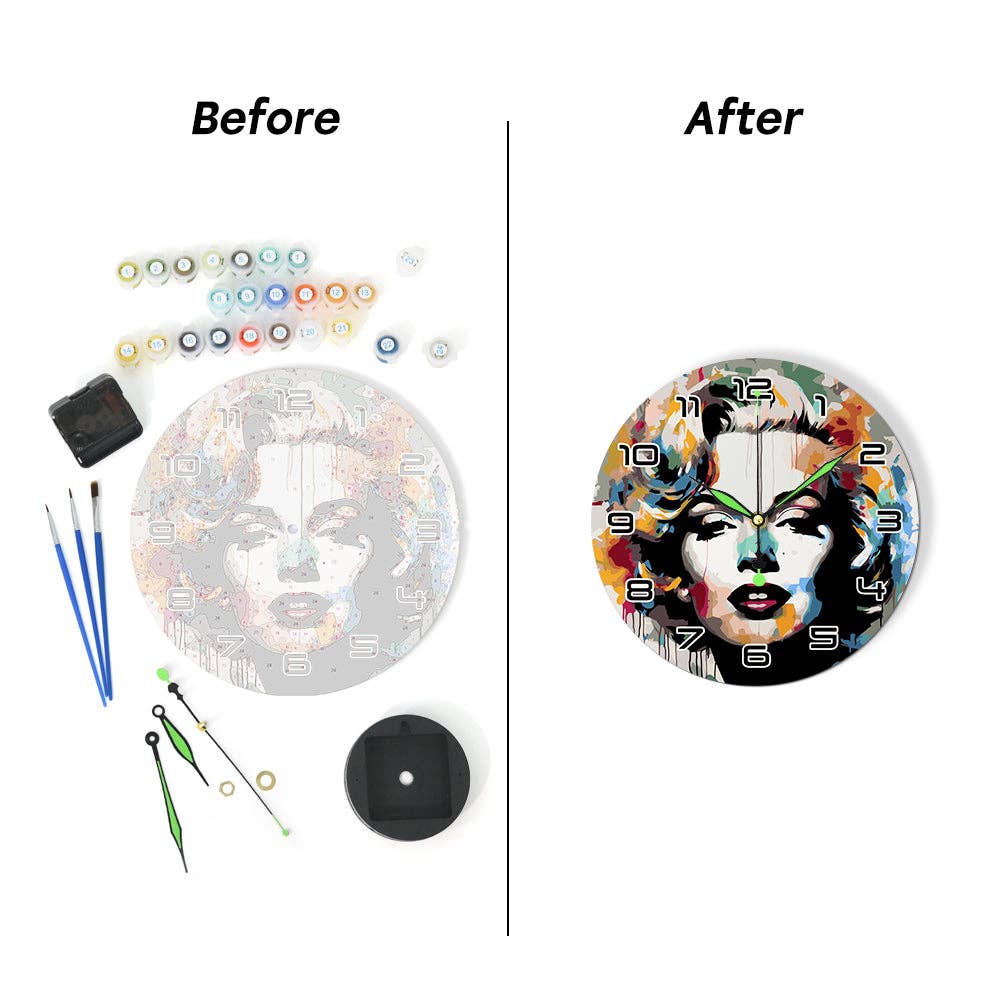 Paint Your Numbers - Wholesale DIY Craft Kit - Paint the Moment – Pop Icon Clock Kit26