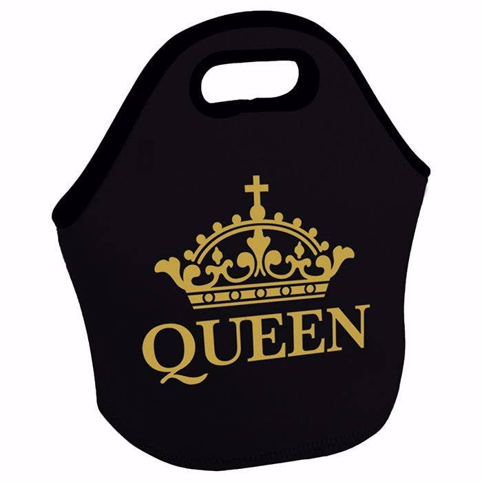 Sac à lunch Queen avec couronne noire/or pour la vente par African American Expressions