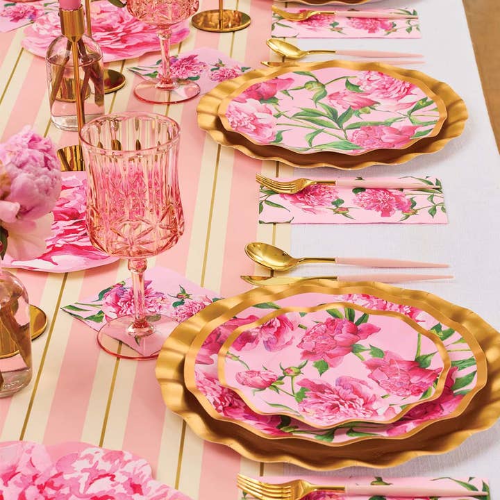 Sophistiplate - Wholesale Assorted Cutlery Set - Blush & Gold Bella Assorted Plastic Cutlery/36pc, Service for 12