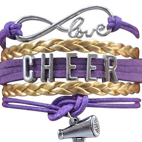Sportybella - Wholesale Charm/Dangle Bracelet - Cheer Charm Bracelet - 22 Team Colors Available