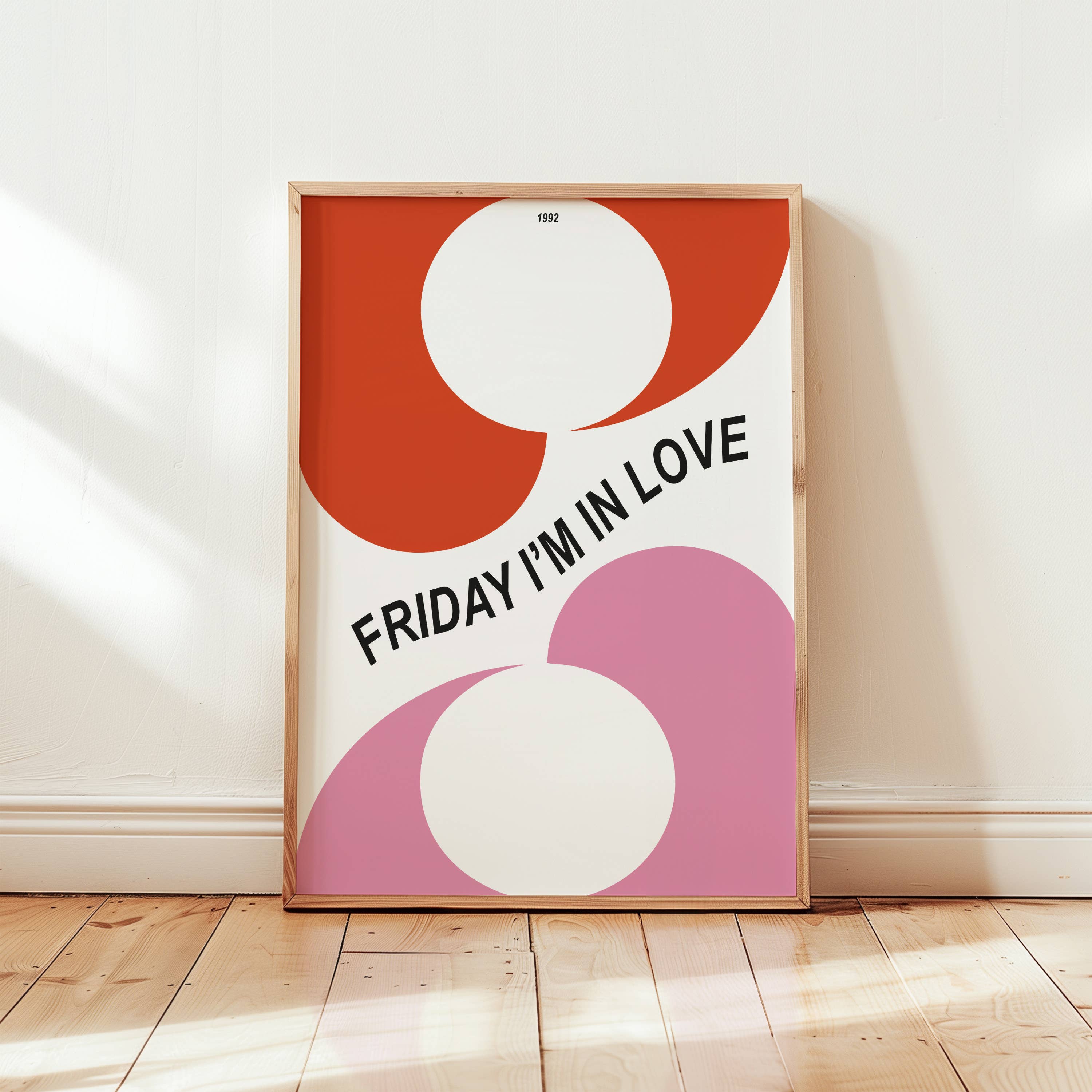 Fanclub - Wholesale Art Print - Friday I'm in Love Retro Music Quote Wall Art Print1