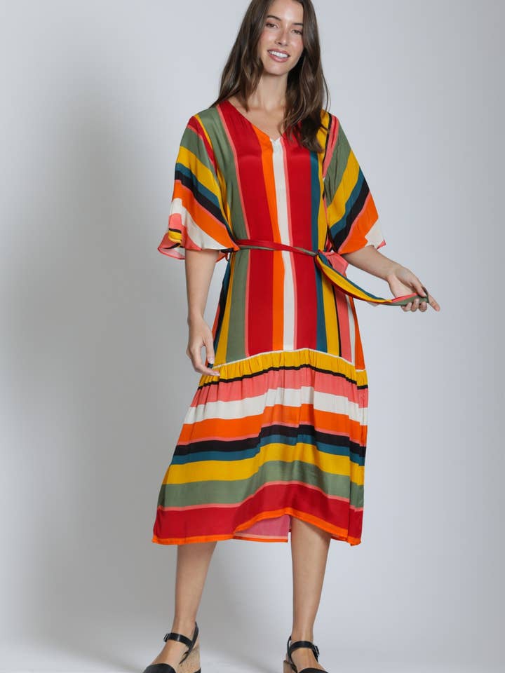 Striped Maxi Dress for wholesale by APNY