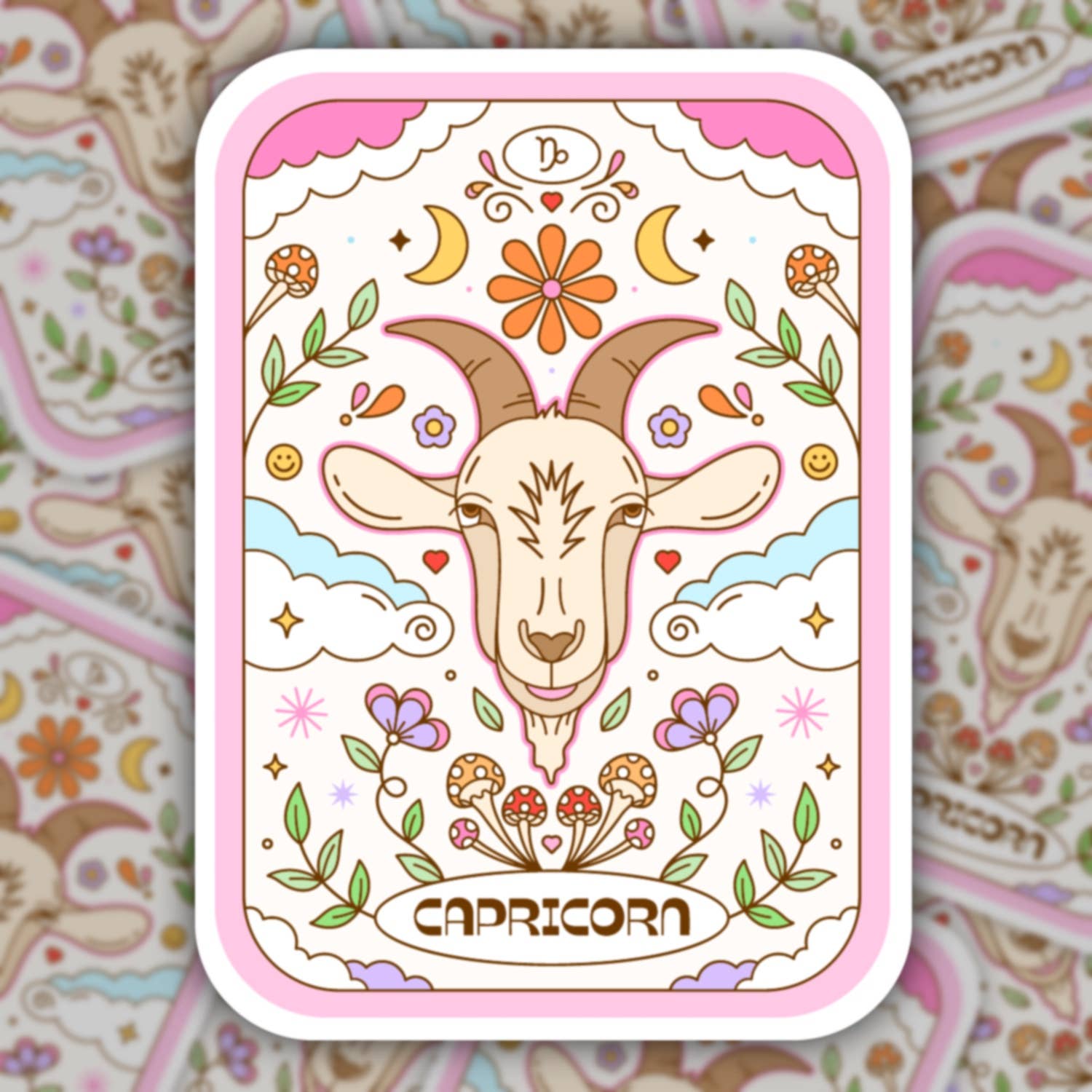 Sage and Virgo – wholesale Sticker – Capricorn, Zodiac Tarot Card Sticker 1