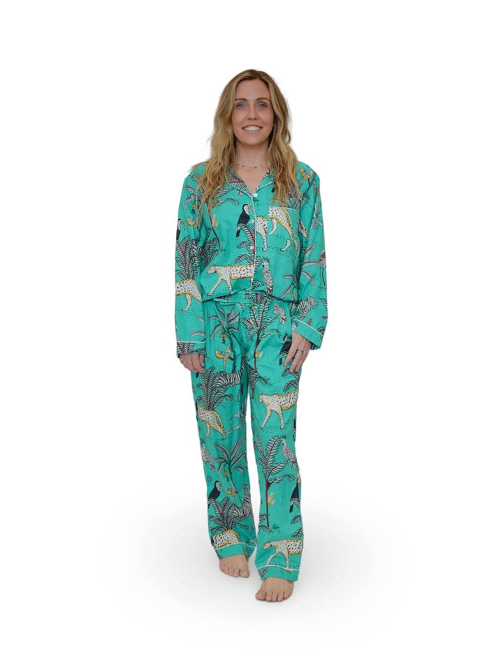 Safari pyjamas bukser sæt for engroshandel hos Sur La Vague