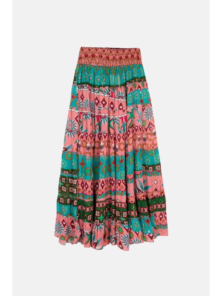 Piti Cuiti - Vendita all'ingrosso Completo top e gonna - Donna - SET GONNA GOA ROSA7