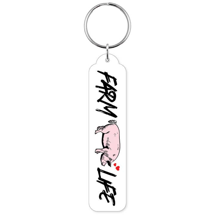 Morris Magnets - Wholesale Keychain – Unisex - Keychain - Farm Life Pig1