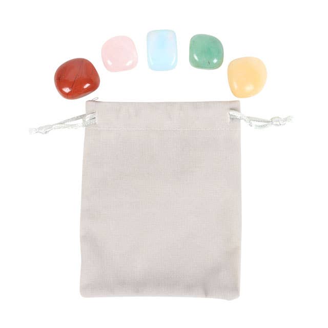 Something Different Wholesale - Wholesale Spiritual Stone/Crystal - Cancer Zodiac Crystal Tumblestone Set2