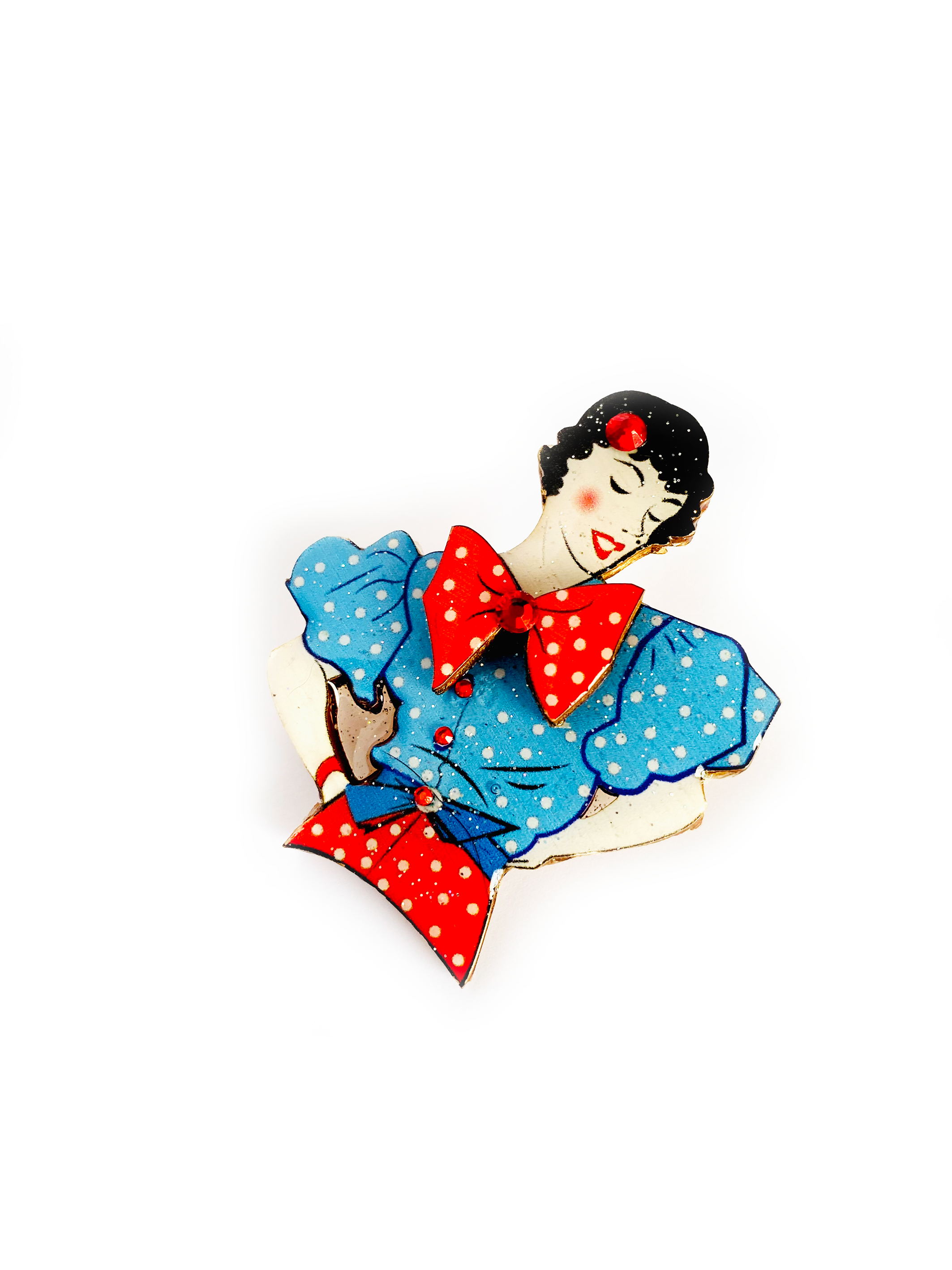 Rosie Rose Parker – Engroshandel Broche – Retro 1940'erne broche, plettet broche, håndlavet broche, 40s broche4