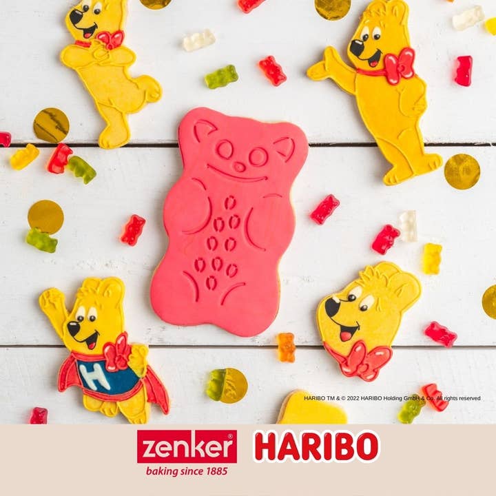 Zenker - Wholesale Kitchen Tool/Gadget - Zenker Haribo set of 2 stainless steel gold teddy bear cutters7
