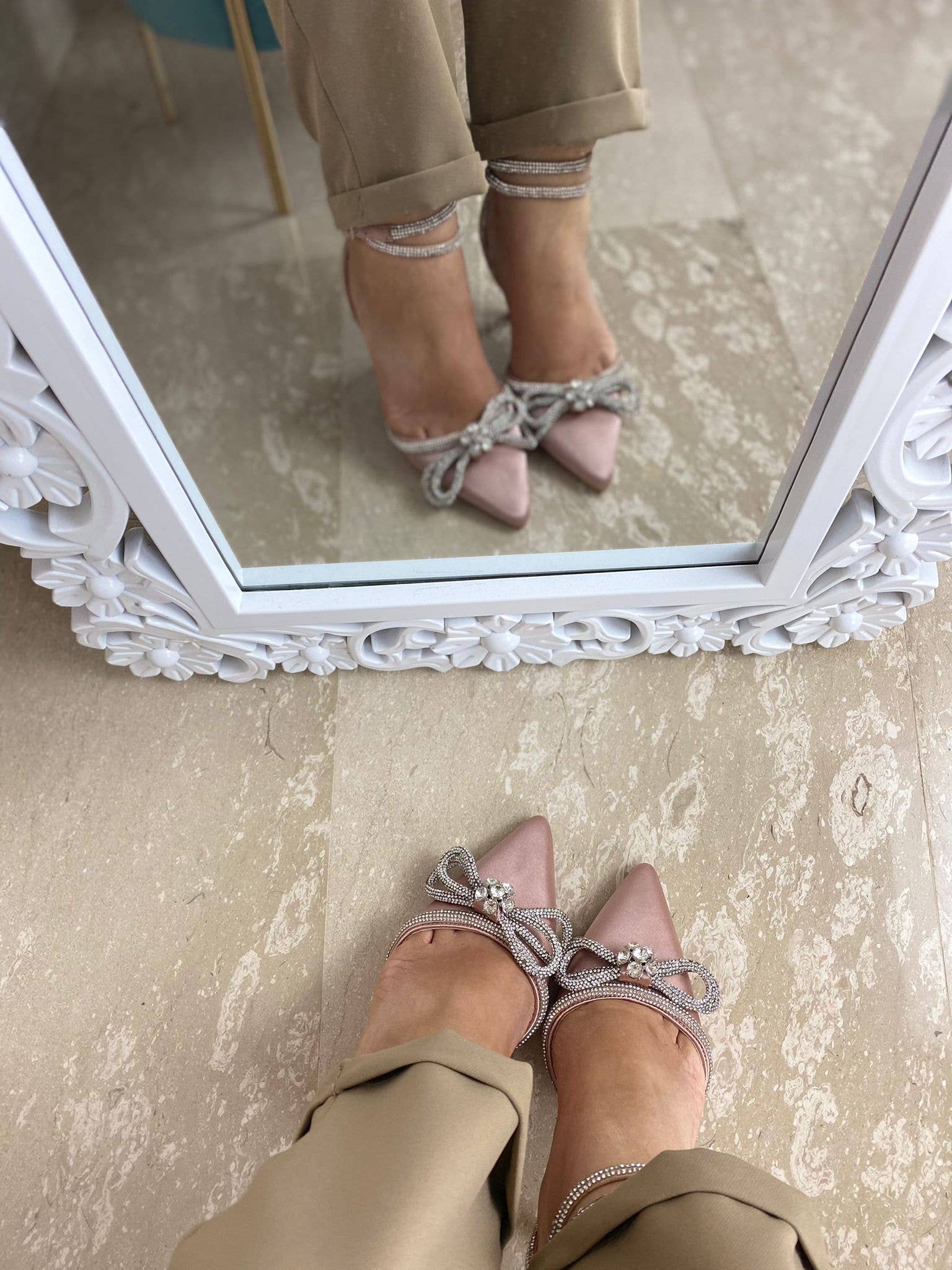 Vera Shop – Salto alto - Mulher por atacado – Sapato scarpin com joias3