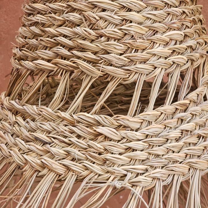 Moroccan Natural bazaar – Großhandel Kronleuchter/Hängeleuchte – Marokkanische Pendelleuchte aus Stroh, Lampenschirm aus Stroh
