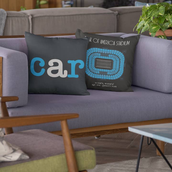Almofadas para estádio de futebol e cidade Carolina Panthers por atacado de Stadium Prints by BTB