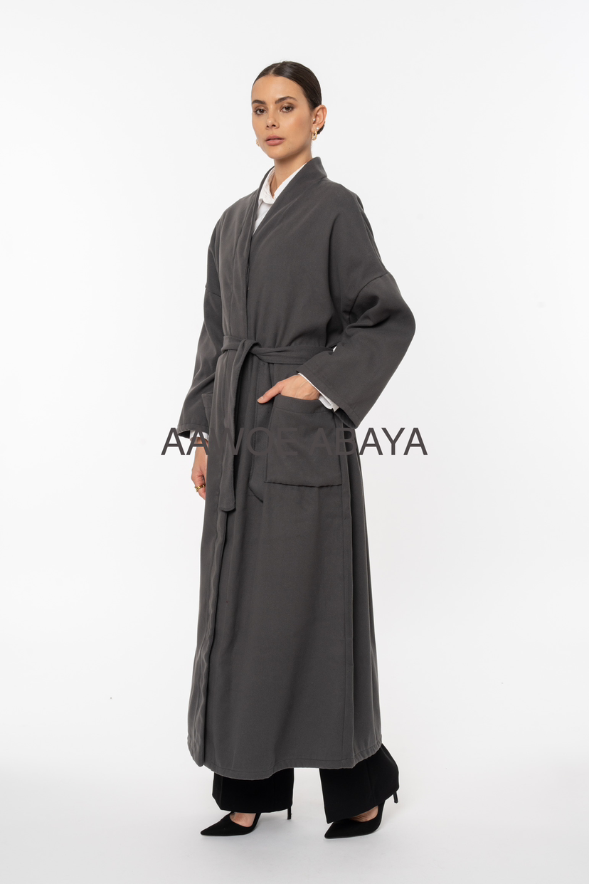Aawoe Abaya - Wholesale Coat - Women's - Long Winter Coat - Length 145 cm - 21606