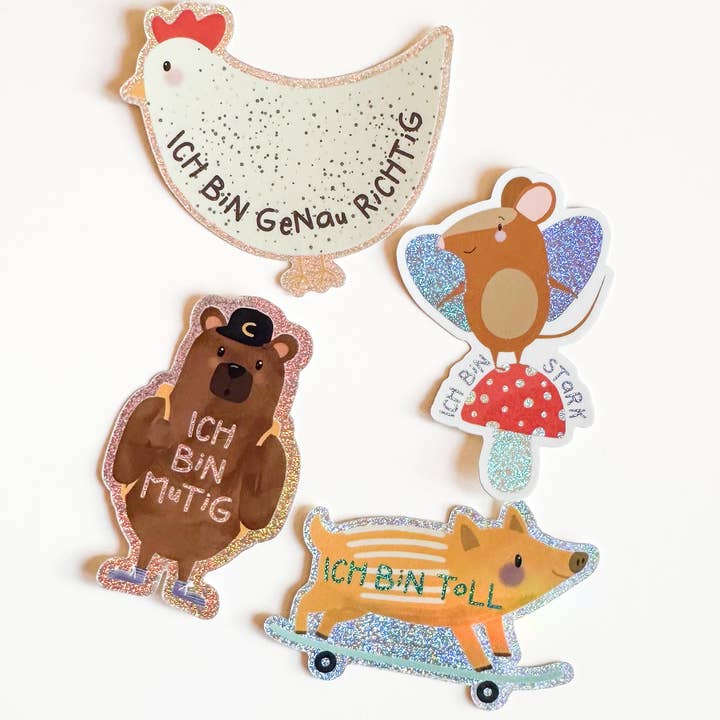 StudioSonna - Wholesale Sticker - Glitter Sticker Bear Pixie Dust3