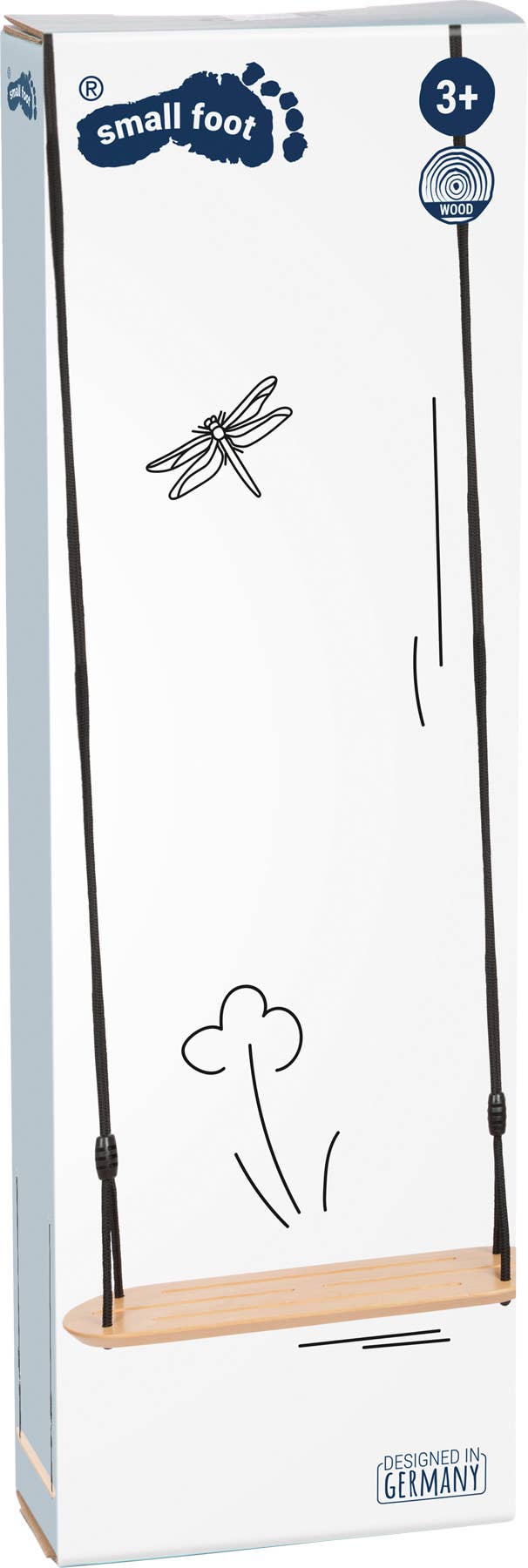 small foot – wholesale Träleksak - Barn – XL gungbräda ”Black Line” i trä med svarta rep7