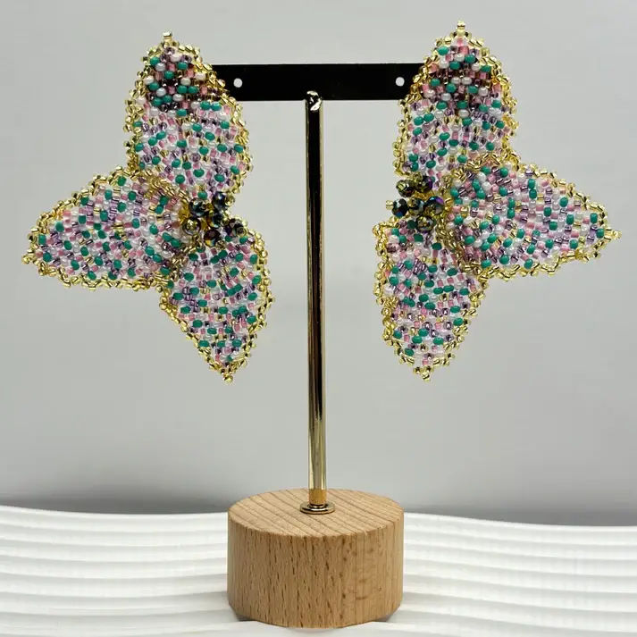 Bellalu Jewelry and Accessories - Wholesale Dangle Earrings - Half Flower Earrings – Modern Floral Statement Jewelry 9