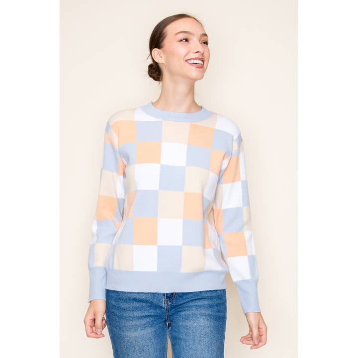 STACCATO - Wholesale Knit Sweater - Women's - MULTI COLOR CREW NECK LONG SLEEVE PULLOVER SWEATER