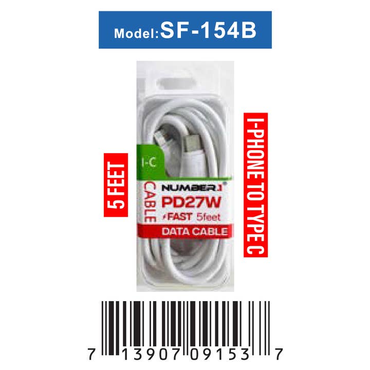 7 Star - Vendita all'ingrosso Cavo di ricarica - Cellulare Cavi e Spine Misti con Display 106 pz Articolo#YJZ-114