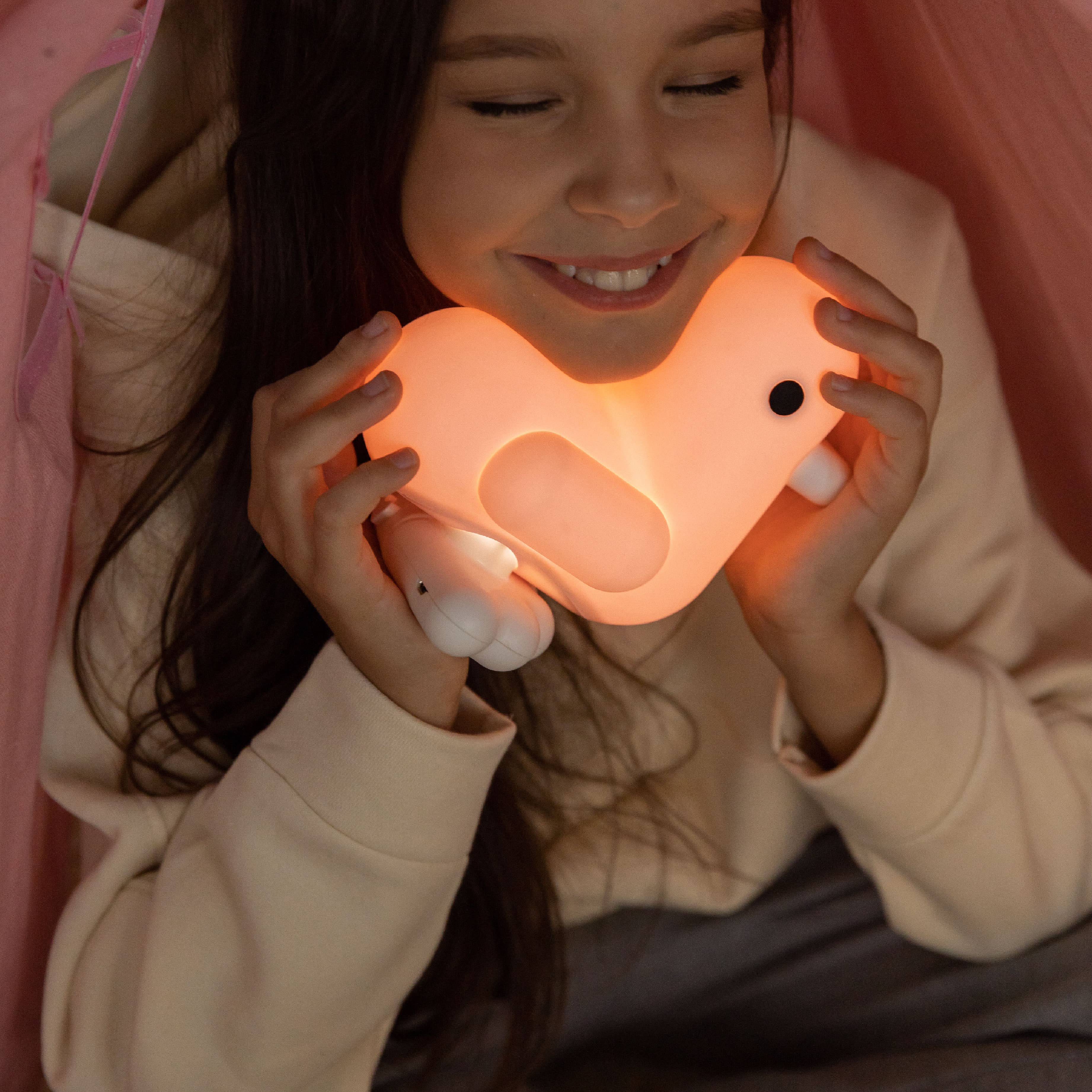 Canar LED Night Light Pastel Pink Duck for wholesale on Faire6