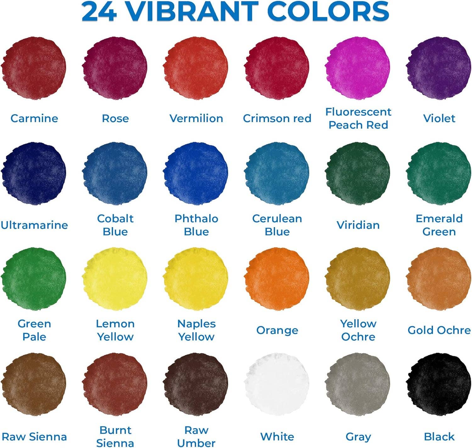 Keff Creations - Wholesale Aquarelverf - 24-delige aquarelverfset voor beginners en studenten3