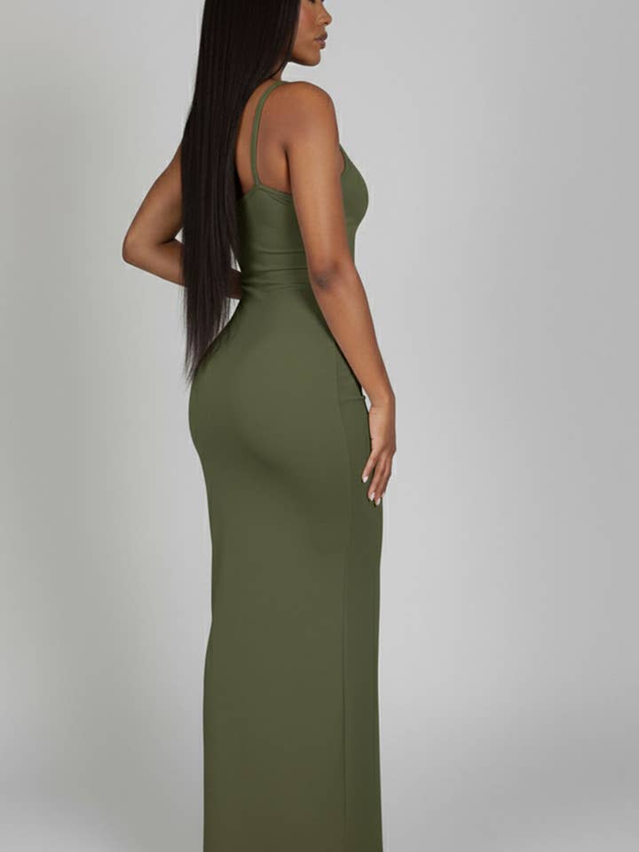 CAPELLA APPAREL - Wholesale Dress - Women's - Ribbed Mermaid Hem Cami Dress20