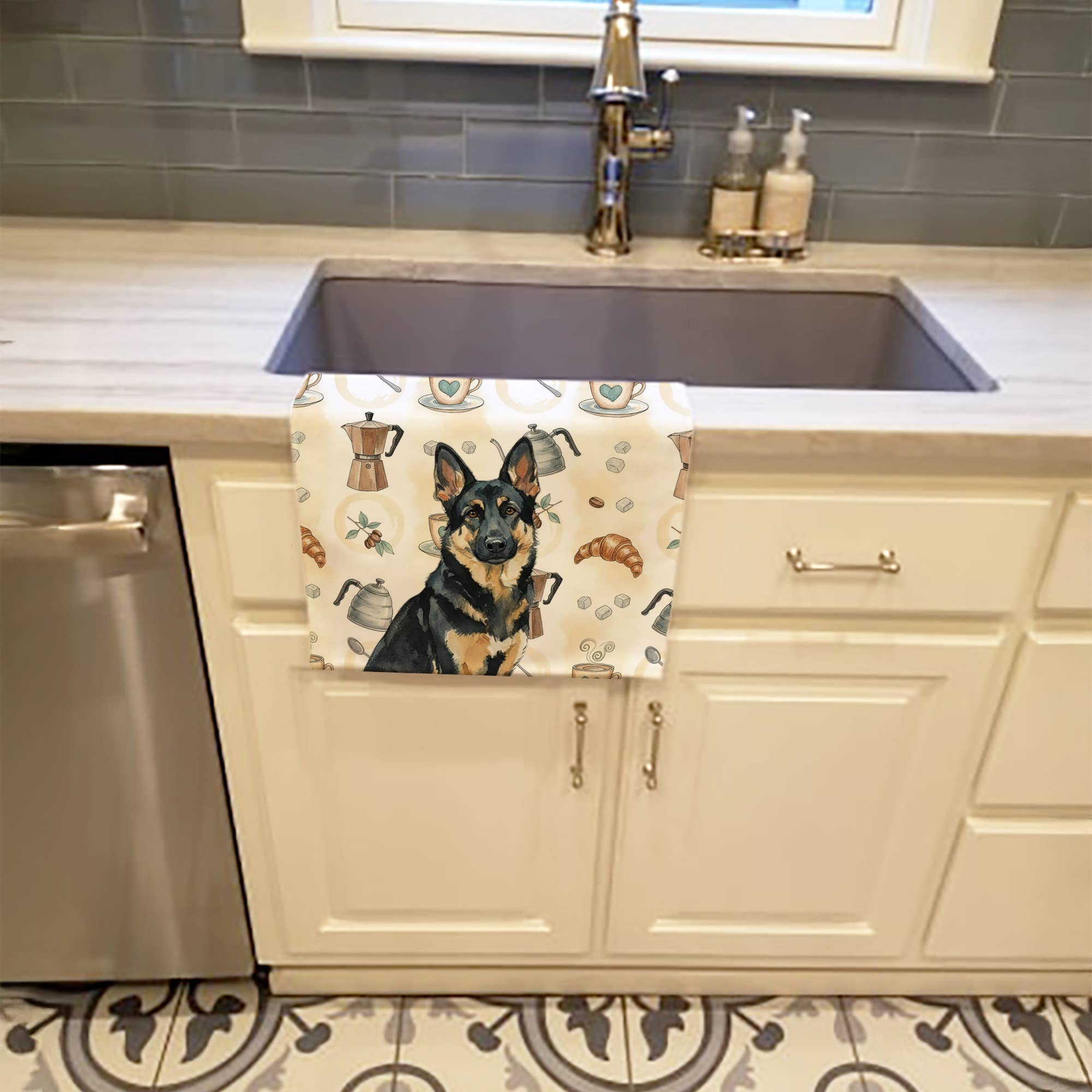 Caroline's Treasures - Wholesale Hand Towel - German Shepherd Coffee Bar Towel WDK74440