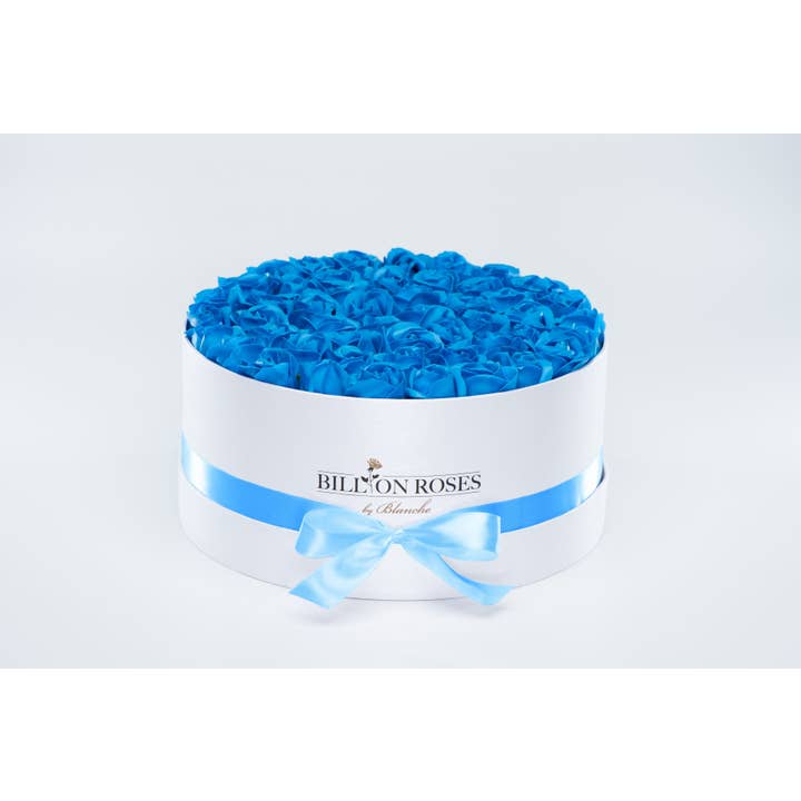 Billion Roses by Blanche - Wholesale Artificial Flowers - Große und Weiße Box mit Ewigen Rosen30