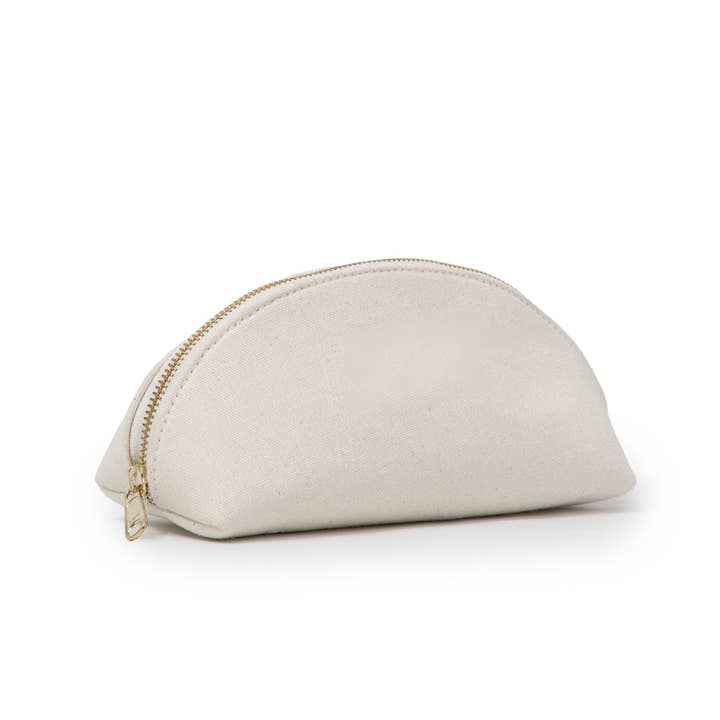 House of cotton – wholesale Toiletry bag – Unisex – Portable Canvas Toiletry Bag & Travel Pouch – Durable Cotton Storage Bag for Travel Organisation | White, Set of 21