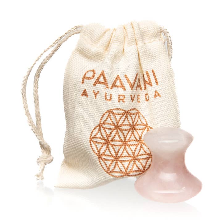 PAAVANI Ayurveda - Wholesale Gua Sha Tool - Rose Quartz Facial Tool – Lifting, Sculpting & Glow Boosting0