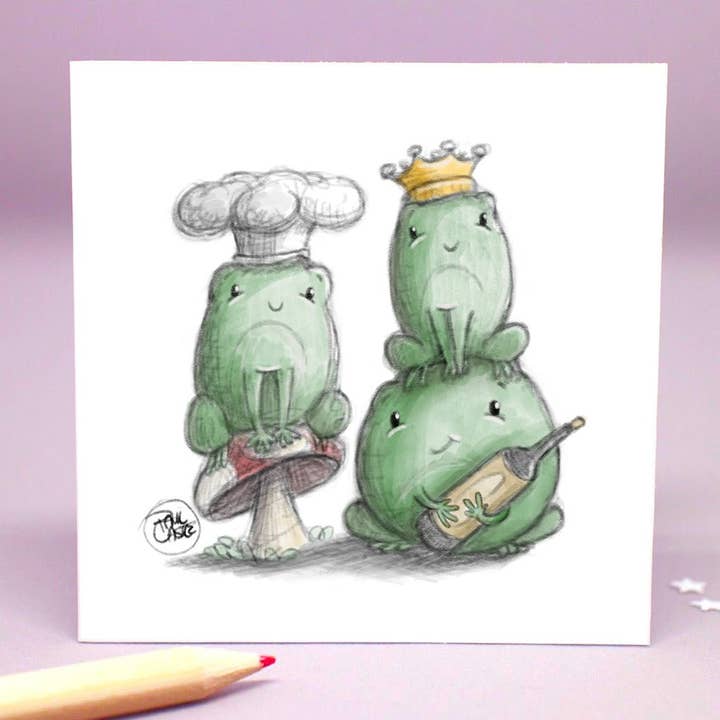 Kiss the Cook - Art Print for wholesale by Paul Castle Studio