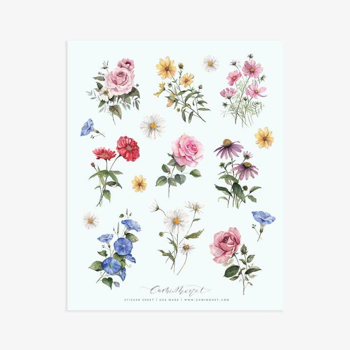 Wildflower klisterblad för wholesale av Cami Monet