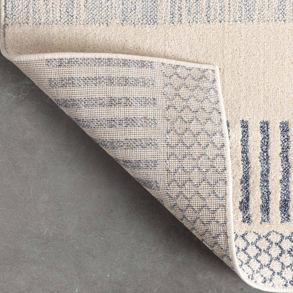 Well Woven – wholesale Matta – Briar Tribal geometriska abstrakt ljusblå looped lugg matta4